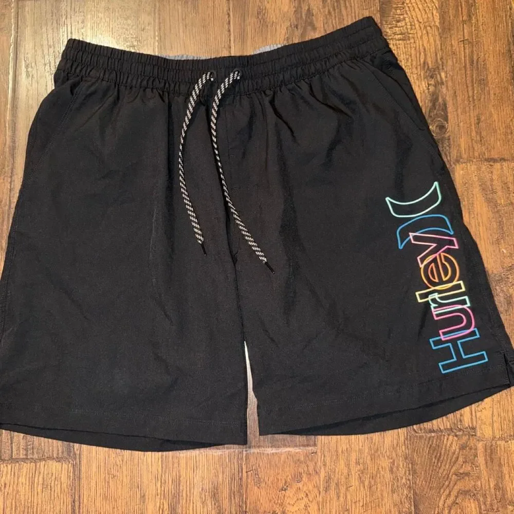 Hurley Men's Black Board Shorts Size XL